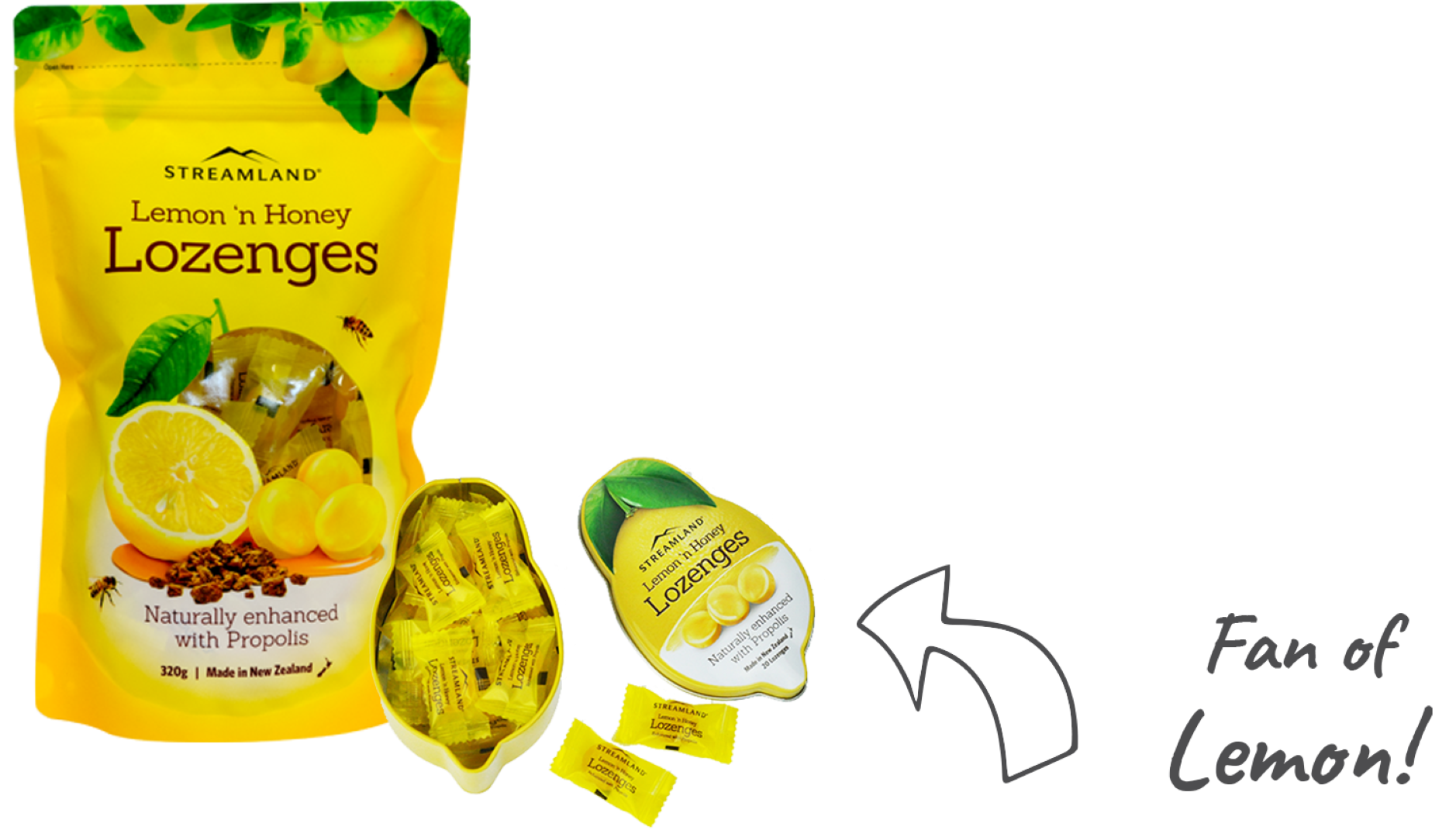 K & M HONEY N LEMON LOZENGES 110G
